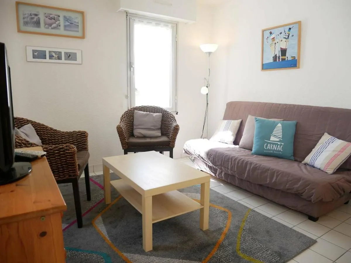 아파트 Appartement A Carnac: 3 Pieces, 6 Pers, 45M², Wifi, Proche Plages, Terrasse, Garage - Fr-1-477-70